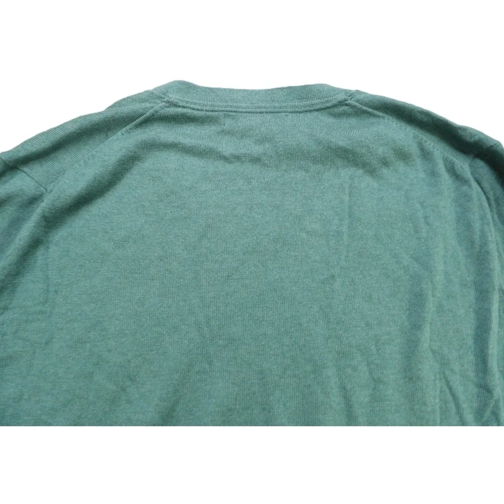 Banana Republic Luxury Blend V-Neck Sweater Silk Blend Men Medium Knitwear Teal